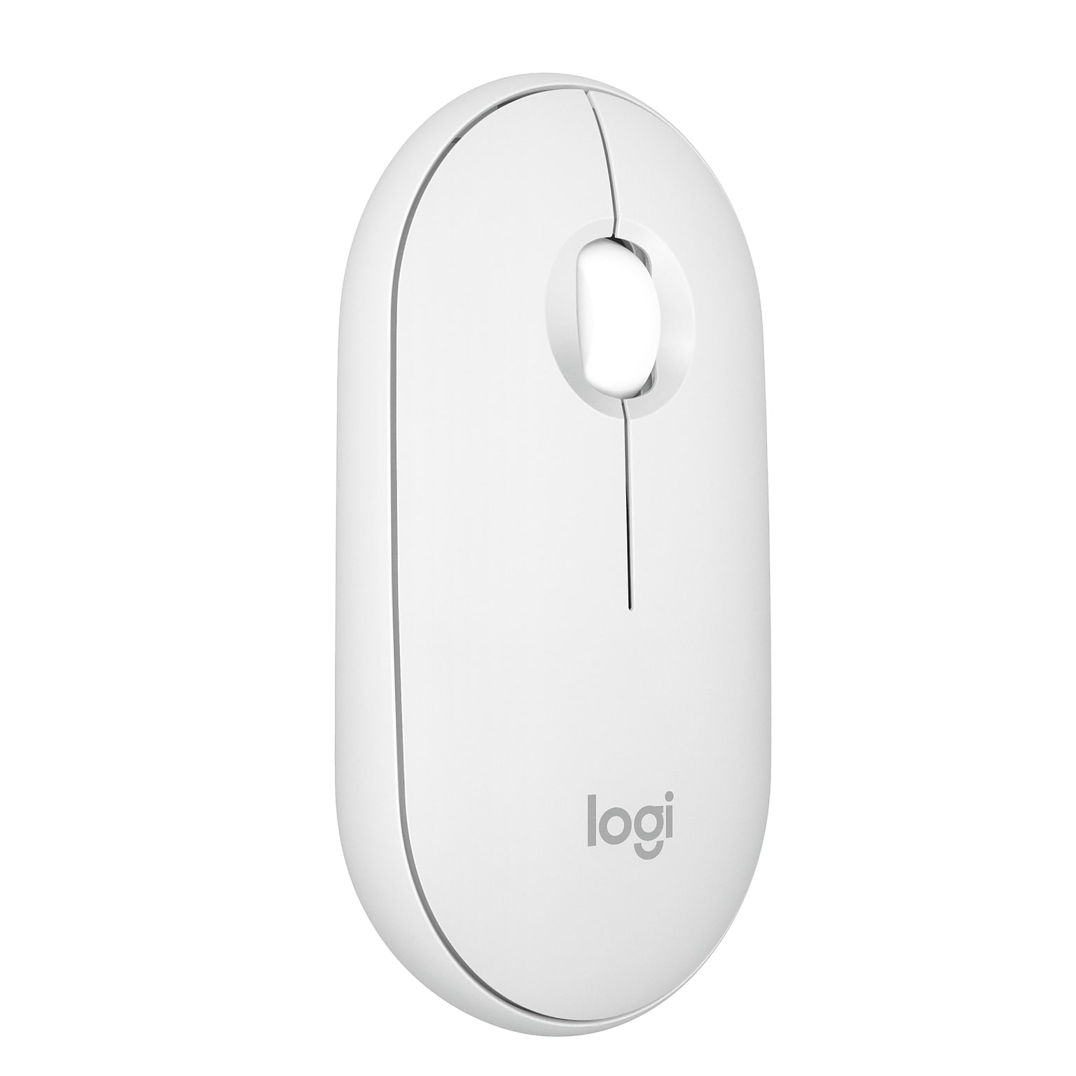 Logitech Pebble 2 M350s Wireless Ambidextrous Optical Mouse, Tonal White (910-007022)