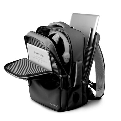 SaharaCase Multi-Compartment 16" Nylon Laptop Bag, Black (LT00099)