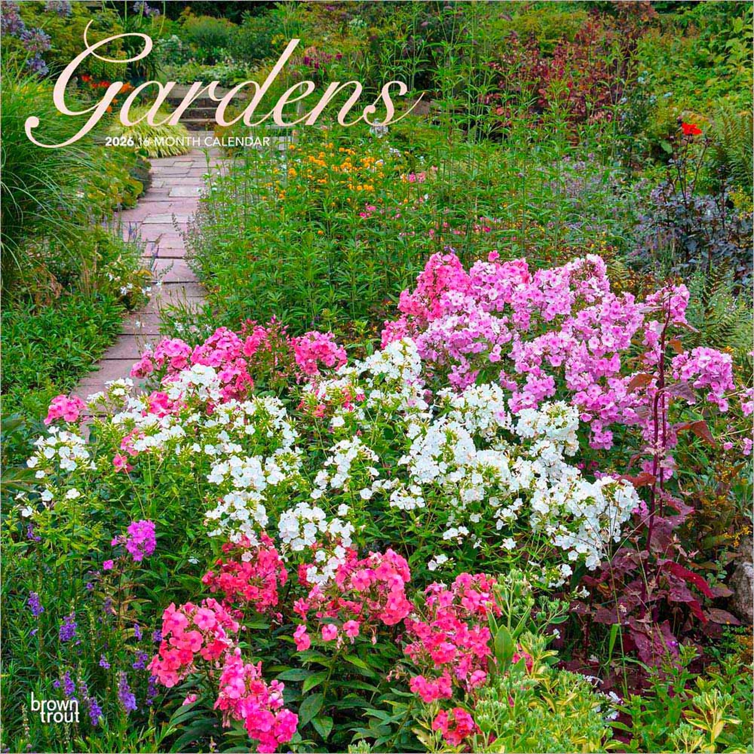 2026 BrownTrout Gardens 12 x 12 Monthly Wall Calendar (9798330703326)