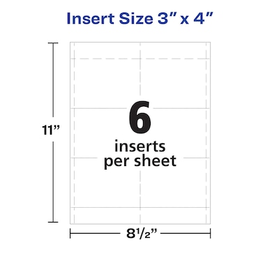 Avery Name Badge Kit, White, 600/Pack (35392)