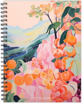 2027 Willow Creek Peach Orchard 6.5 x 8.5 Calendar Year Weekly & Monthly Standard Planner, Assorted Colors (67376)