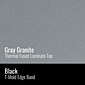Correll 20"W Rectangular Adjstable Standing Desk, Gray Granite (CST2024TF-15)