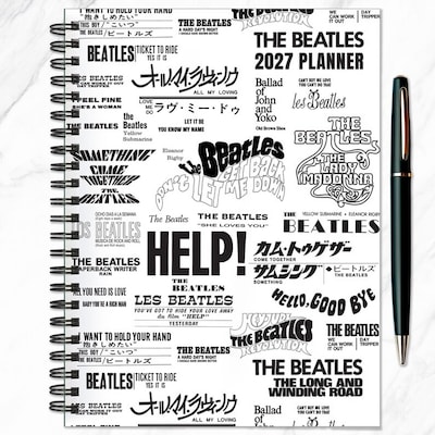 2027 TF Publishing Beatles 6.5" x 8"  Weekly & Monthly Standard Planner, Paperboard Cover, Multicolored (27-9226)