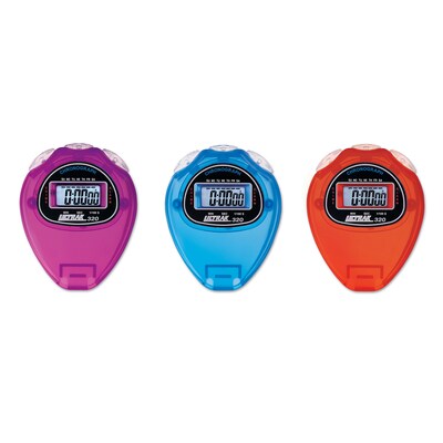 ULTRAK 320 24-Hour Rainbow Stopwatches, 6/Set (CEI320SET)