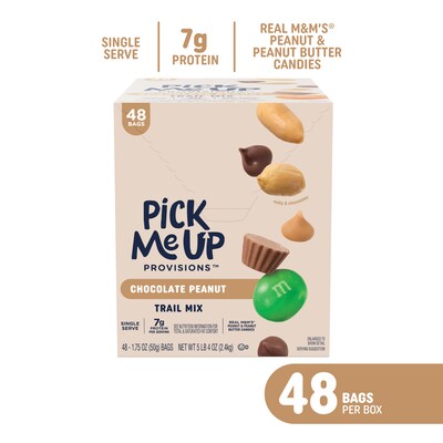 Pick Me Up Provisions™ Chocolate Peanut Trail Mix, 1.75 oz., 48 Bags/Box (PM63388)