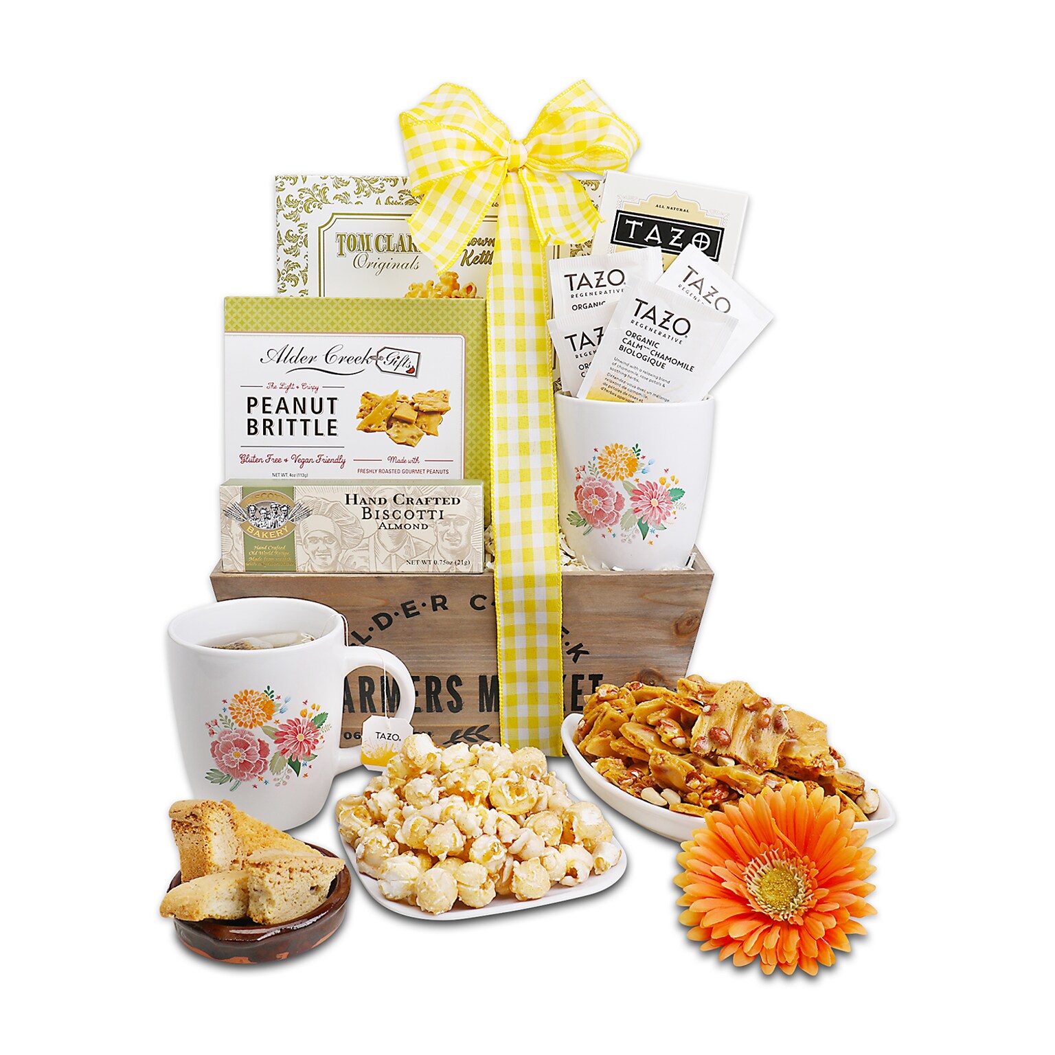 Alder Creek Tea Time Wicker Gift Basket (FG03981)