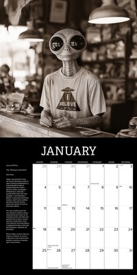 2026 Willow Creek Alien Diaries 12" x 12" Monthly Wall Calendar (55649)