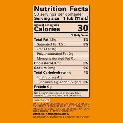 Coffee mate Pumpkin Spice Dairy Free Liquid Creamer, 50/Box (NES75520)