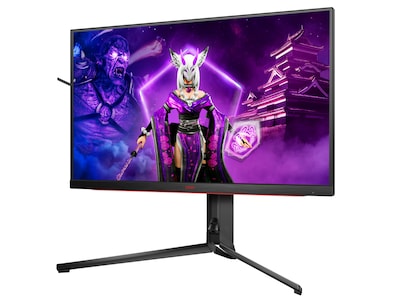 AOC AGON PRO 31.5 4K Ultra HD LCD Monitor, Black/Red (AG324UX)