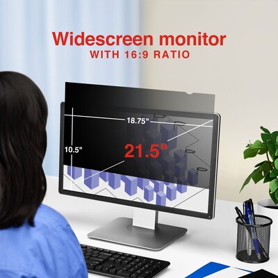 Staples TECH Anti-Glare Privacy Filter for 21.5" Widescreen Monitor (16:9) (ST62133-CC)