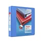 Staples® Heavy Duty 2 3 Ring View Binder with D-Rings, Periwinkle (ST56291-CC)