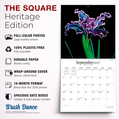 2027 BrownTrout In the Garden 12" x 12" Monthly Wall Calendar (9798330713974)