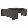 Bush Business Furniture Studio C 72W x 36D U Shaped Desk with Mobile File Cabinet, Storm Gray (STC00