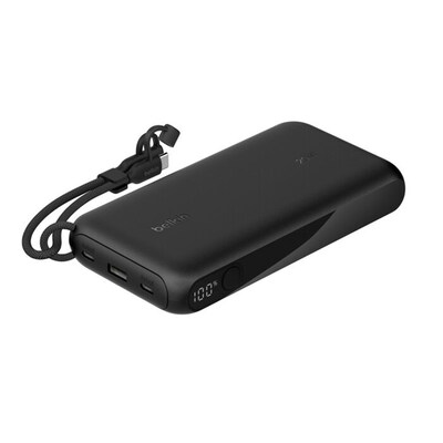 Belkin BoostCharge Power Bank, 20K, Black (BPB028FQBK)