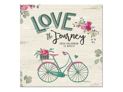 2024 BrownTrout Love The Journey 12 x 12 Monthly Wall Calendar (9781773728001)
