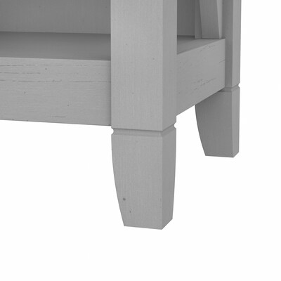 Bush Furniture Key West 66"H 5-Shelf Bookcase with Adjustable Shelves, Cape Cod Gray Laminated Wood (KWB132CG-03)