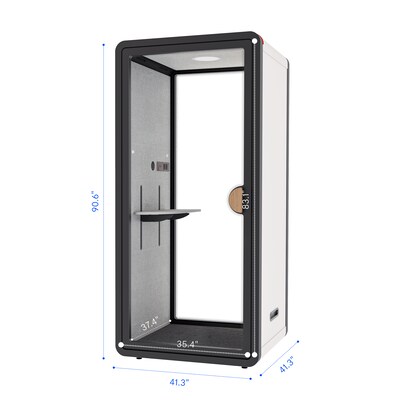 FlexiSpot NeoPod Modular Series 1-Person Privacy Booth, White (P1FC-3W)