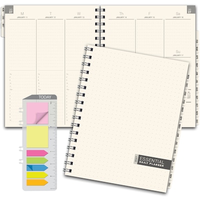 2027 Excello Brands 7.8 x 9 Weekly & Monthly Standard Planner, Paperboard Cover, Frosted (ESPL-CY27-79)