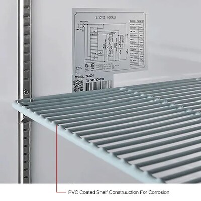 Global Industrial Nexel Reach-In Refrigerator, 2 Solid Doors, 47 Cu. Ft. (243008)
