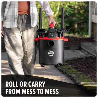 Dirt Devil 5 Gal. Wet/Dry Vacuum Cleaner, 3 Peak HP (SD65000)