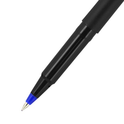 uni-ball Rollerball Pens, Micro Point, Blue Ink, 12/Pack (60153)