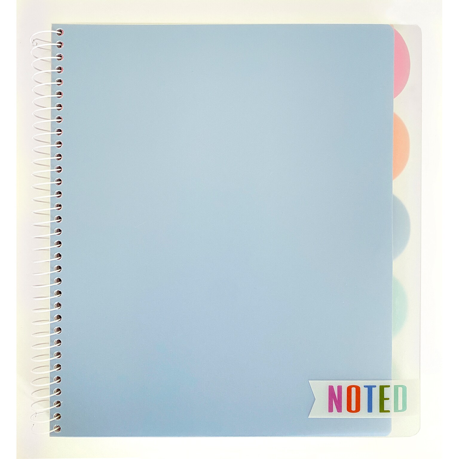Carolina Pad Noted Premium 5-Subject Subject Notebooks, College Ruled, 150 Sheets, Assorted Colors (17514)