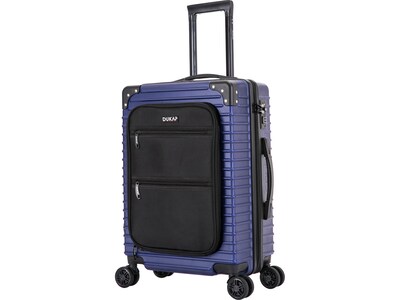 DUKAP Tour 20 Hardside Carry-On Suitcase, 4-Wheeled Spinner, TSA Checkpoint Friendly, Blue (DKTOU00