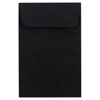 LUX #4 Envelope, Midnight Black, 1000/Pack (LUX-4CO-B-1000)