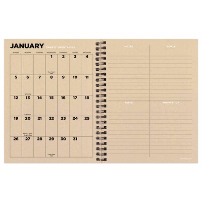 2025 TF Publishing 6.5 x 8  Classic Composition Medium Weekly Monthly Planner (25-9202)