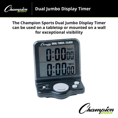 Champion Sports Digital Timer, Black (DC100)