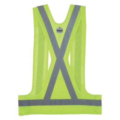 Ergodyne GloWear 8142BA High Visibility Safety Vest, ANSI Class O1, Lime, L/XL (27021)