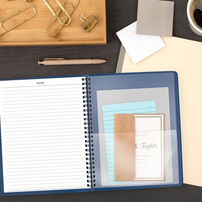 2027 AT-A-GLANCE 7" x 8.75" Monthly Planner, Faux Leather Cover, Blue (70-124-20-27)