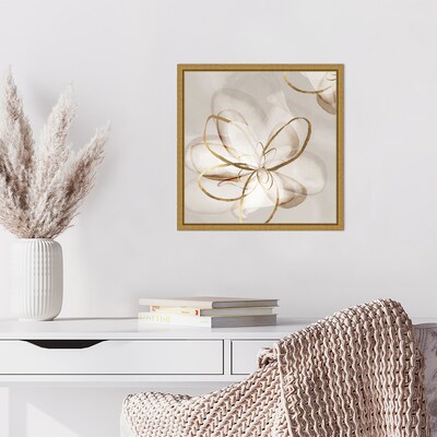 Amanti Art Transparent Beauty II (Floral) by Eva Watts Framed Canvas Wall Art Print, 16" x 16" (A42675040765)