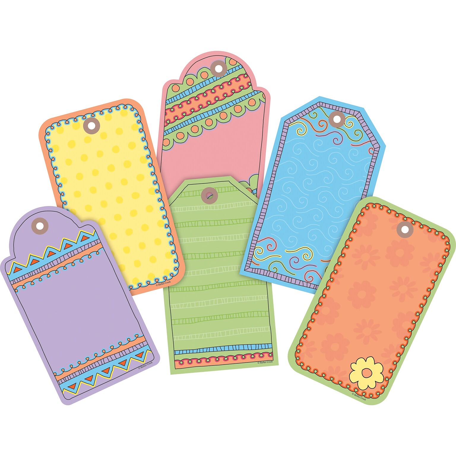Baker Creek 5 1/2 x 3.2 Decorative Accents, Tag! Youre It!, 36/Pack