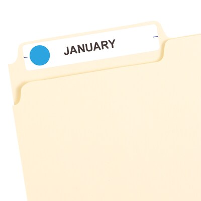 Avery Color-Coding Labels, 1/2  Dia, Light Blue, Non-Printable, 840 Labels/Pack (5050)