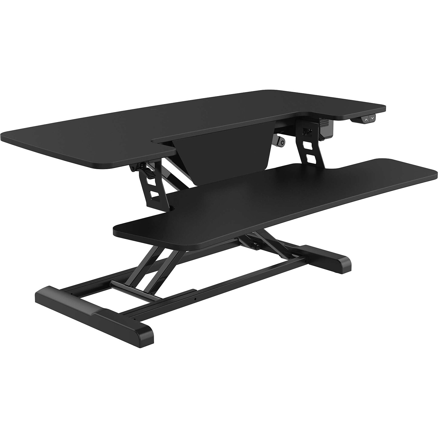 FlexiSpot 40W Electric Adjustable Standing Desk Converter, Black (EM7L)