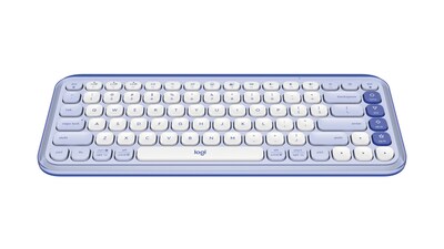 Logitech POP Icon Keys Wireless Keyboard, Lilac/Off White (920-013050)
