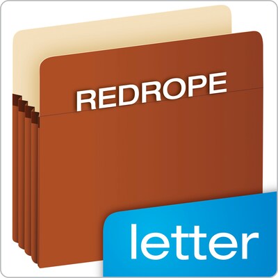 Pendaflex Heavy Duty Reinforced File Pocket, 1 3/4" Expansion, Letter Size, Brown (S14C)