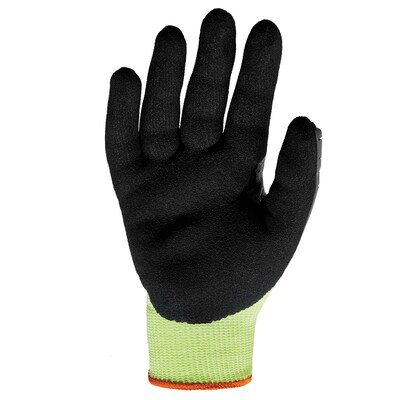 Ergodyne ProFlex 7141 Hi-Vis Nitrile Coated Cut-Resistant Gloves, ANSI A4, Lime, XL, 12 Pair (17835)