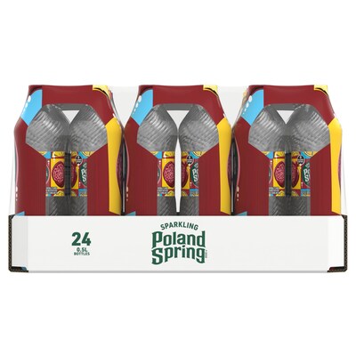 Poland Spring Sparkling Water, Pomegranate Lemonade, 16.9 oz. Bottles, 24/Carton (12349576)