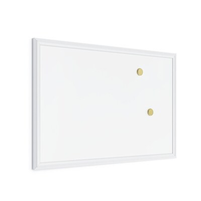 U Brands Magnetic Dry Erase Whiteboard, White Decor Frame, 30" x 20" (2071U00-01)
