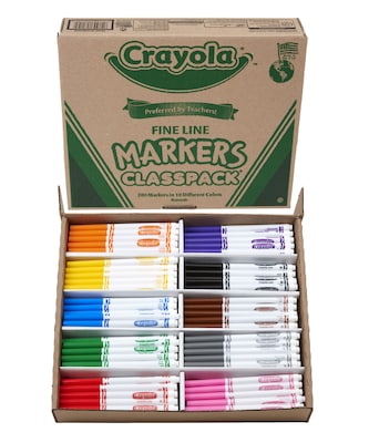 Crayola Take Note Permanent Markers - Fine Point - 2 Count - Red & Pink -  NEW