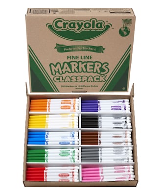 New ! 2 x 2 counts Crayola Washable Markers Project Poster markers