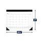 2024 AT-A-GLANCE 21.75" x 17" Monthly Desk Pad Calendar, White/Black (SK24X-00-24)