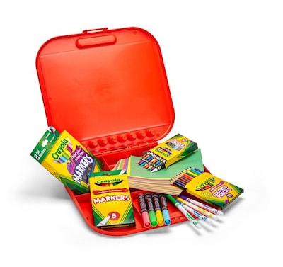 Crayola Create N' Carry 75-Piece Case, Assorted Colors (04-6814)