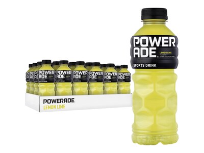 Powerade Lemon Lime Sports Drink, 20 oz., 24 Bottles/Pack (049000003697)