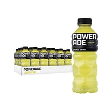 Powerade Lemon Lime Sports Drink, 20 oz., 24 Bottles/Pack (049000003697)