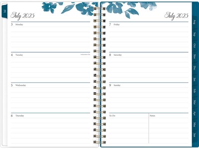 2023-2024 Blue Sky Bakah Blue 5 x 8 Academic Weekly & Monthly Planner, White/Blue (131969-A24)