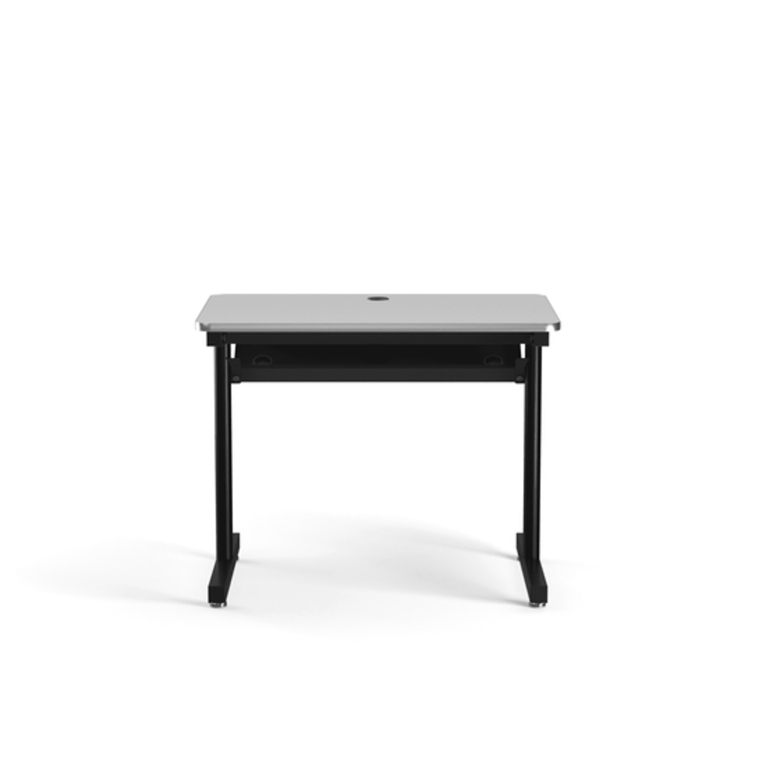 VersaDesk 36W Basic Computer Table, White/Black (BCT3624-BW)
