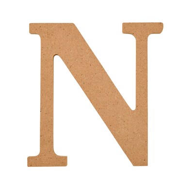 Plaid MDF Letters, 5, Brown Oxide, 12/Pack (PDE63567-12)
